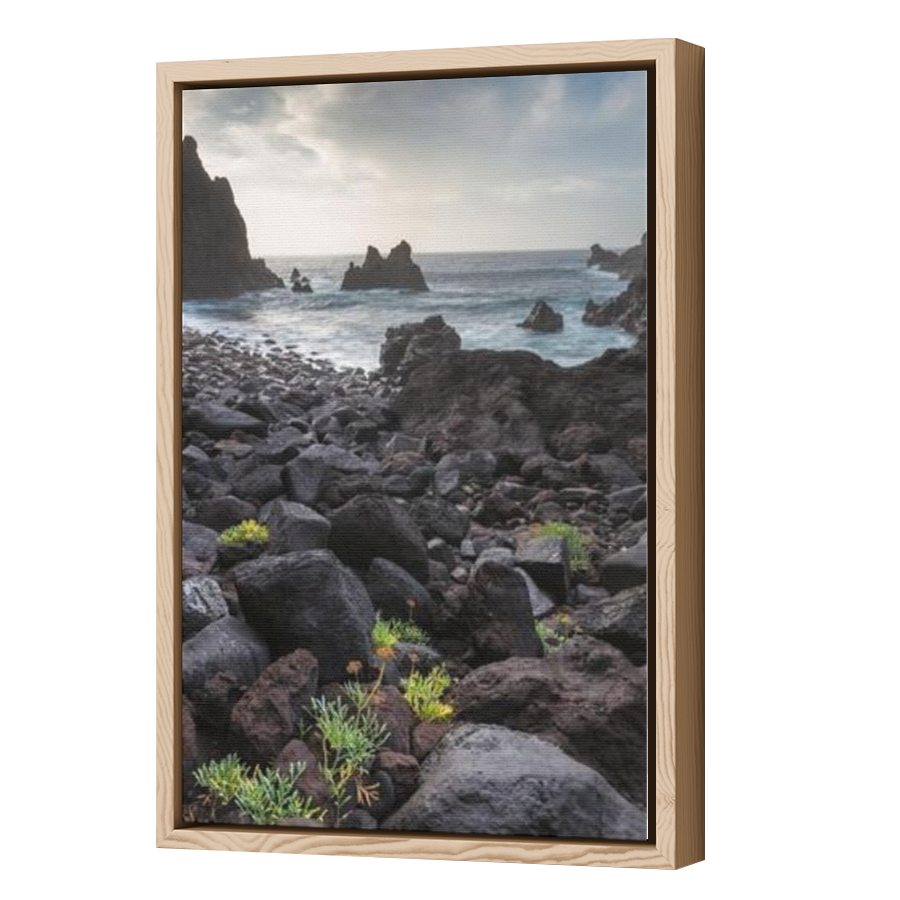 Thumbnail for Canvas - Wood Grain Floating Frame