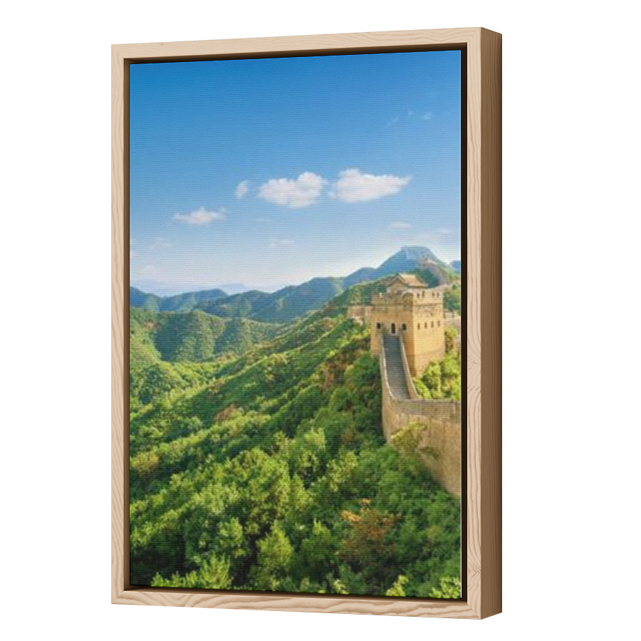 Thumbnail for Canvas - Wood Grain Floating Frame