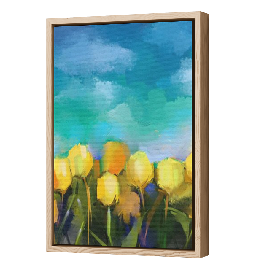 Thumbnail for Canvas - Wood Grain Floating Frame