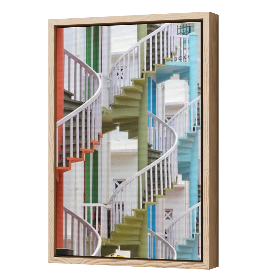 Thumbnail for Canvas - Wood Grain Floating Frame