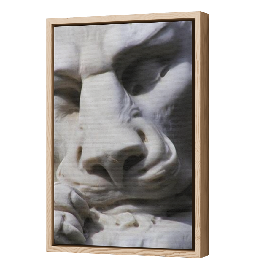 Thumbnail for Canvas - Wood Grain Floating Frame