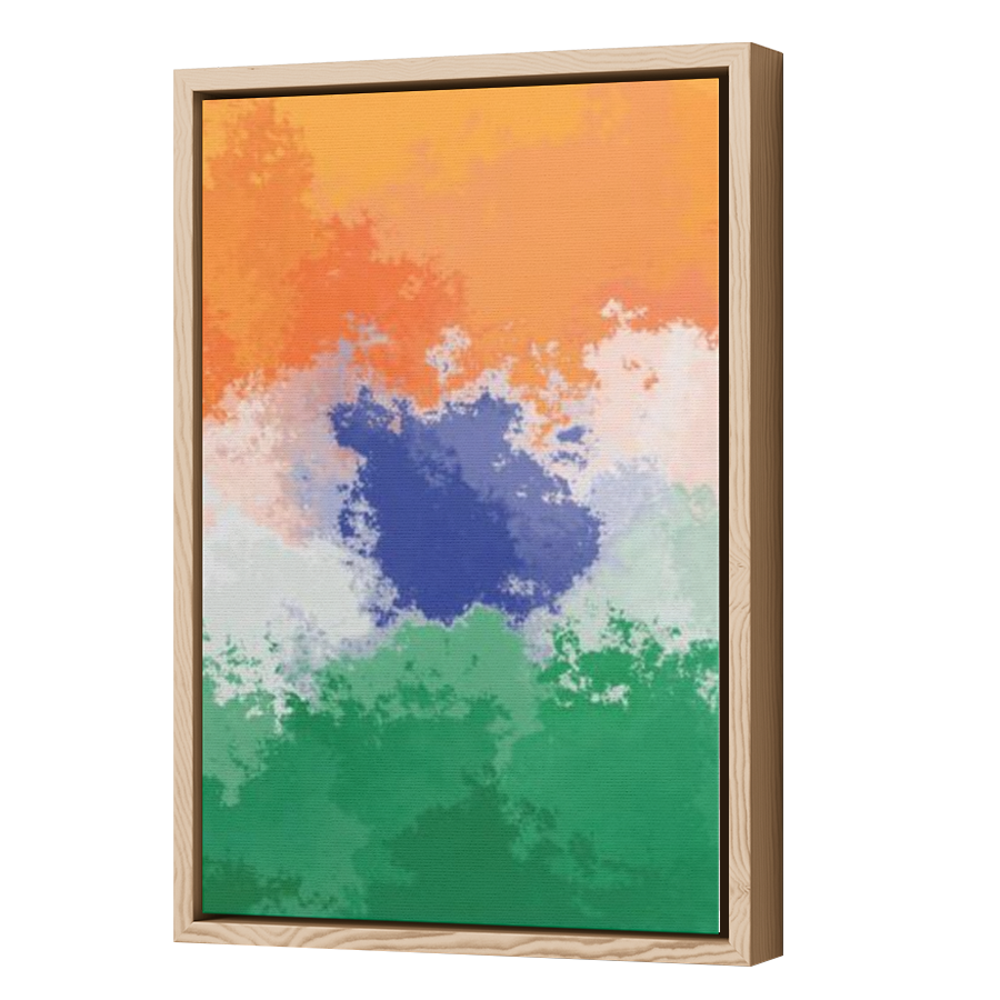 Thumbnail for Canvas - Wood Grain Floating Frame