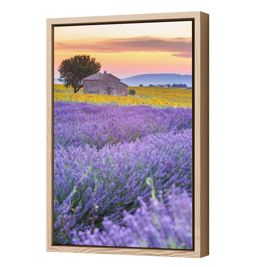 Thumbnail for Canvas - Wood Grain Floating Frame