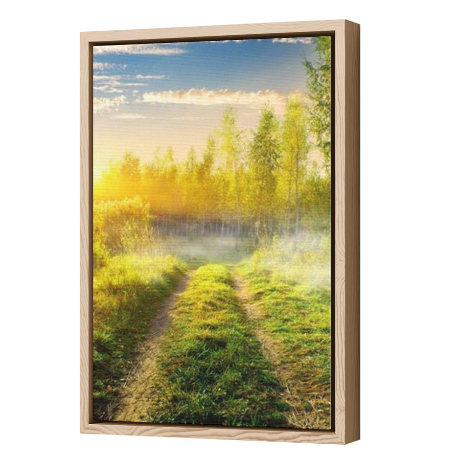 Thumbnail for Canvas - Wood Grain Floating Frame