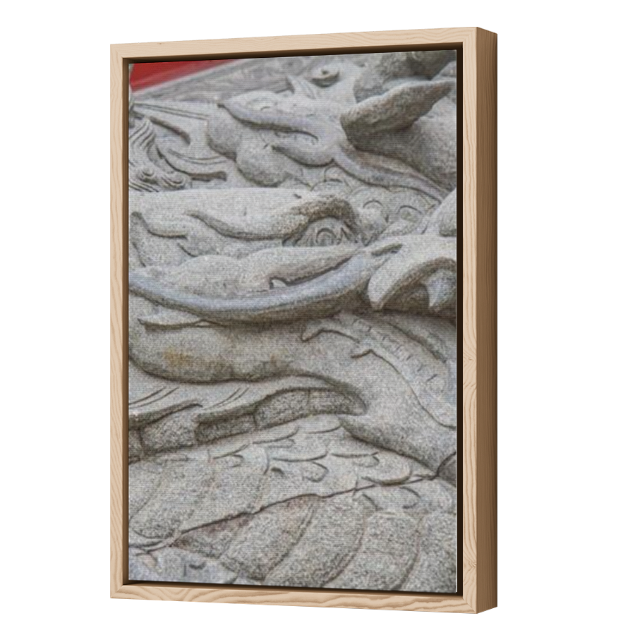 Thumbnail for Canvas - Wood Grain Floating Frame