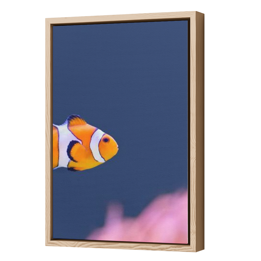 Thumbnail for Canvas - Wood Grain Floating Frame