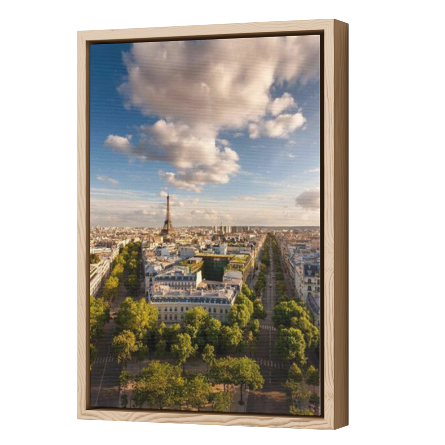 Thumbnail for Canvas - Wood Grain Floating Frame