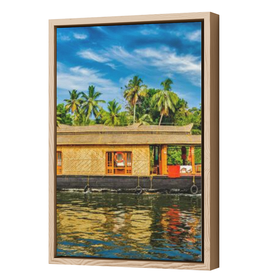 Thumbnail for Canvas - Wood Grain Floating Frame