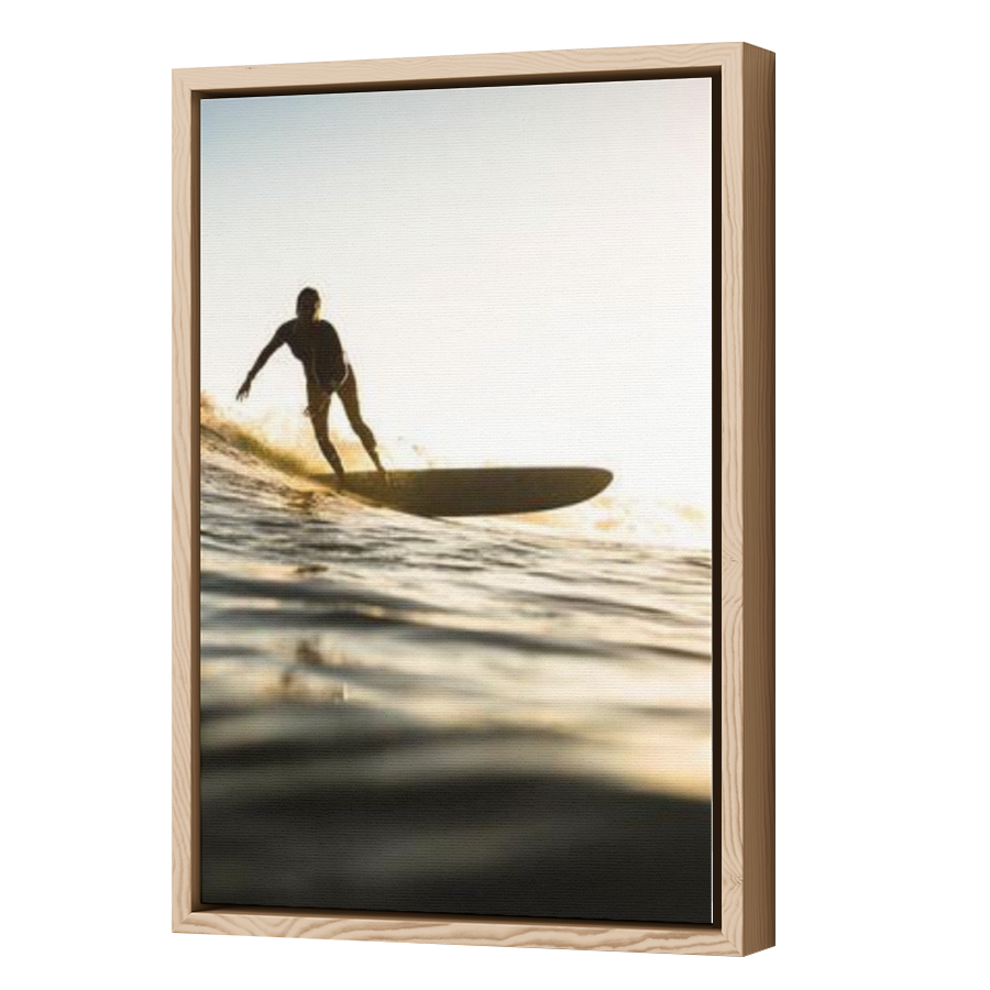 Thumbnail for Canvas - Wood Grain Floating Frame