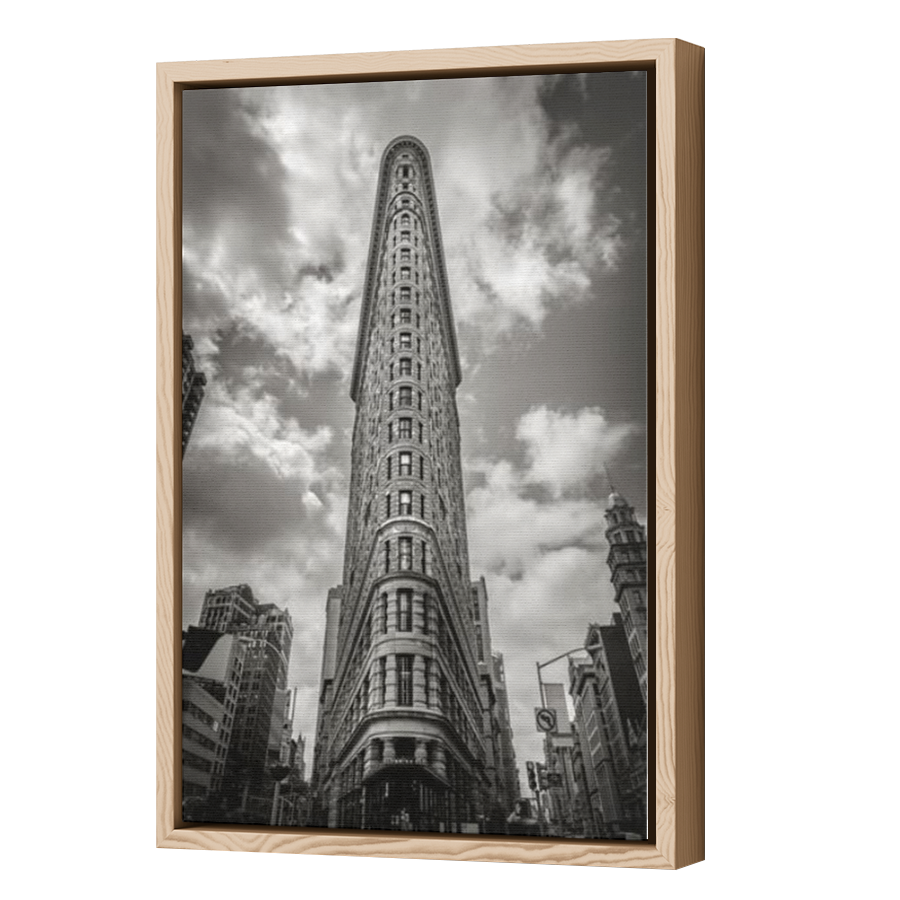 Thumbnail for Canvas - Wood Grain Floating Frame