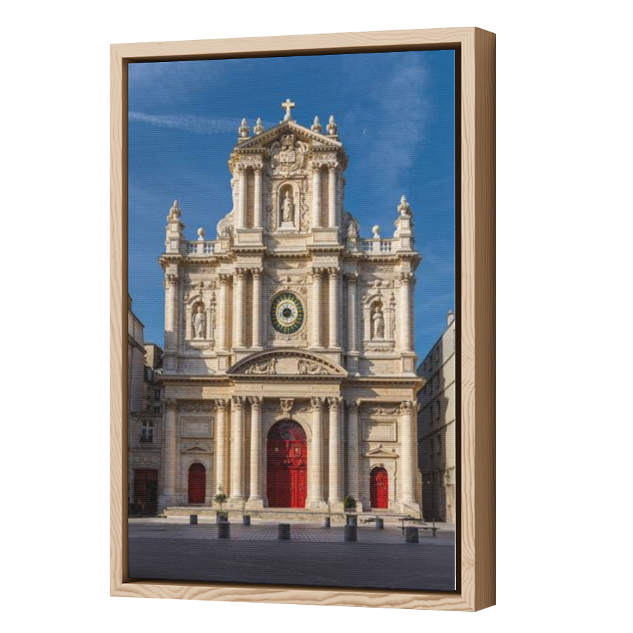 Thumbnail for Canvas - Wood Grain Floating Frame