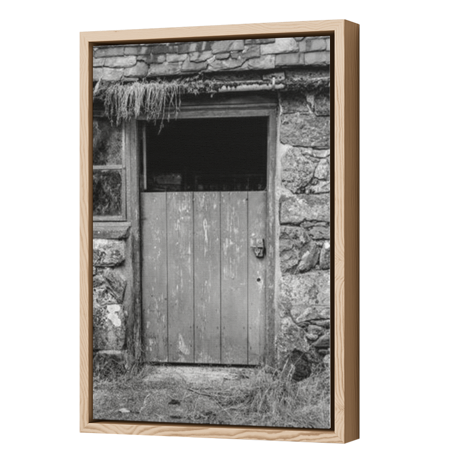 Thumbnail for Canvas - Wood Grain Floating Frame