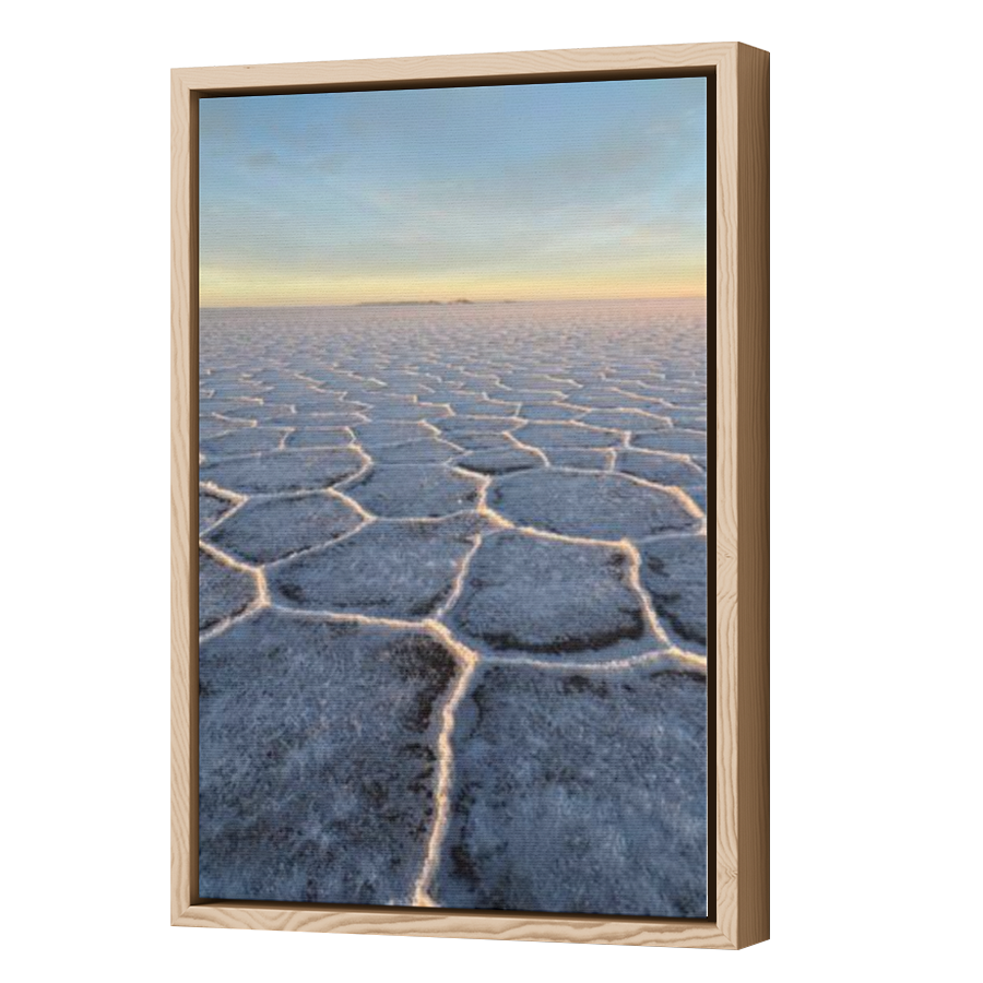 Thumbnail for Canvas - Wood Grain Floating Frame