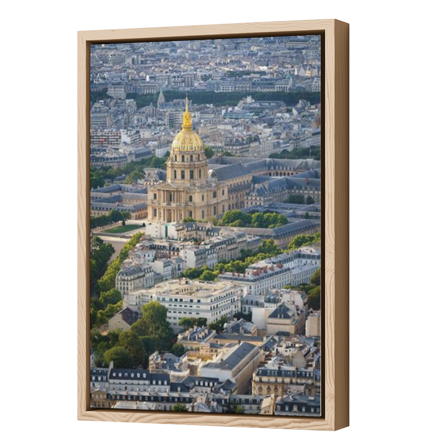 Thumbnail for Canvas - Wood Grain Floating Frame