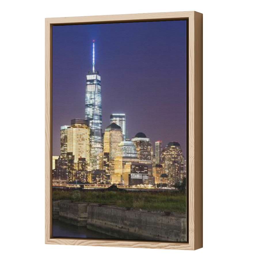 Thumbnail for Canvas - Wood Grain Floating Frame