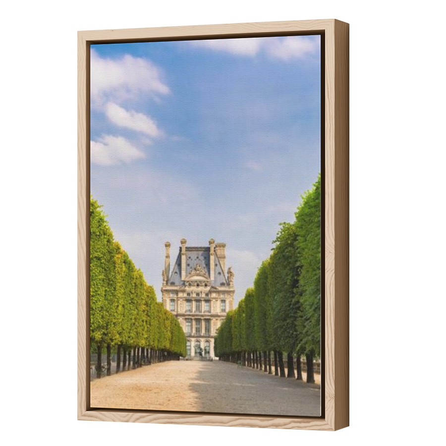 Thumbnail for Canvas - Wood Grain Floating Frame