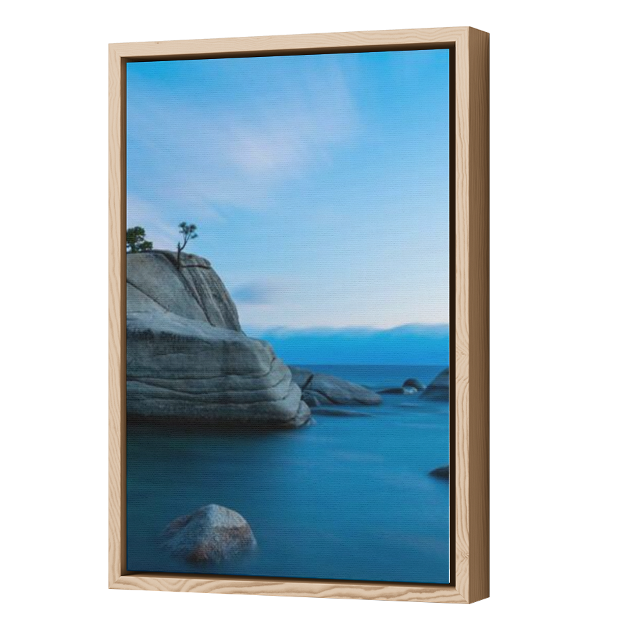 Thumbnail for Canvas - Wood Grain Floating Frame