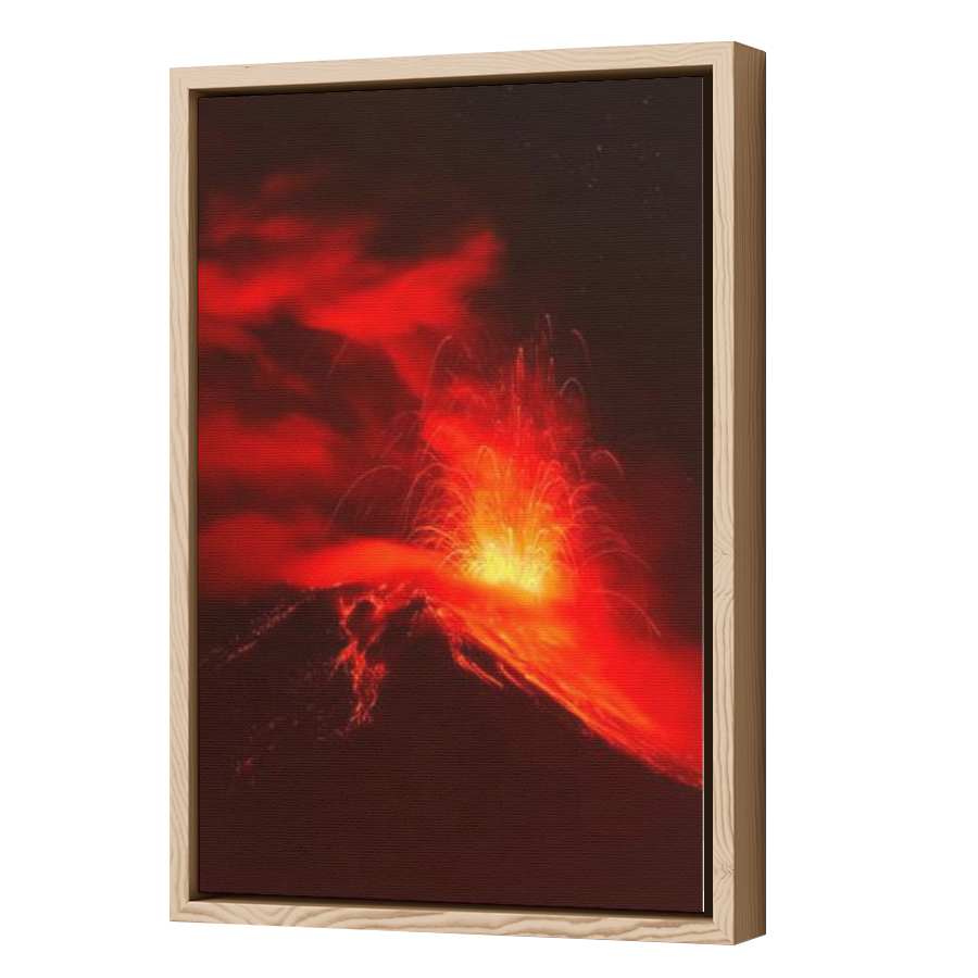 Thumbnail for Canvas - Wood Grain Floating Frame