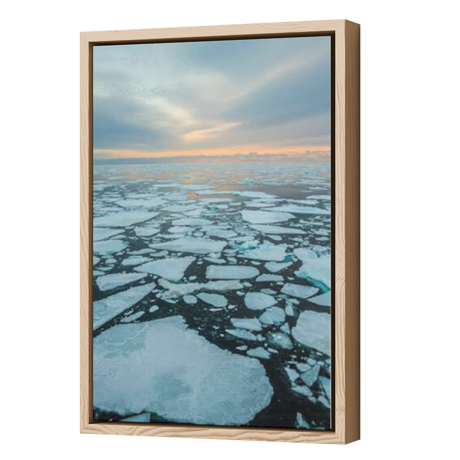 Thumbnail for Canvas - Wood Grain Floating Frame