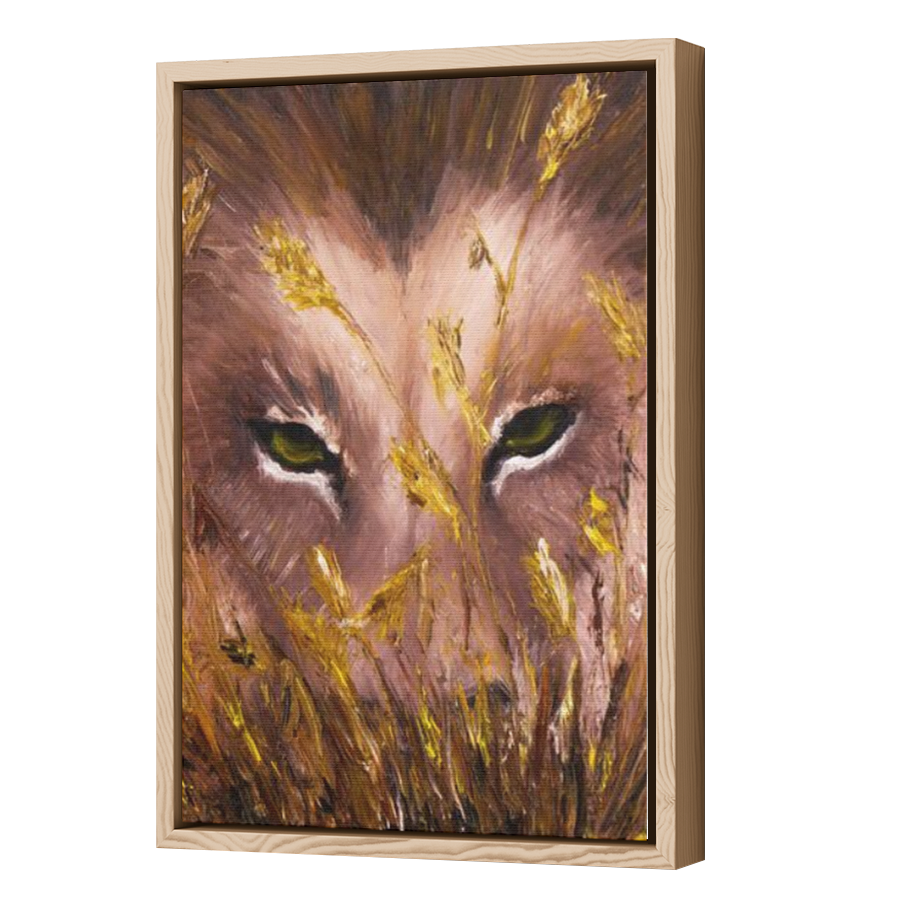 Thumbnail for Canvas - Wood Grain Floating Frame