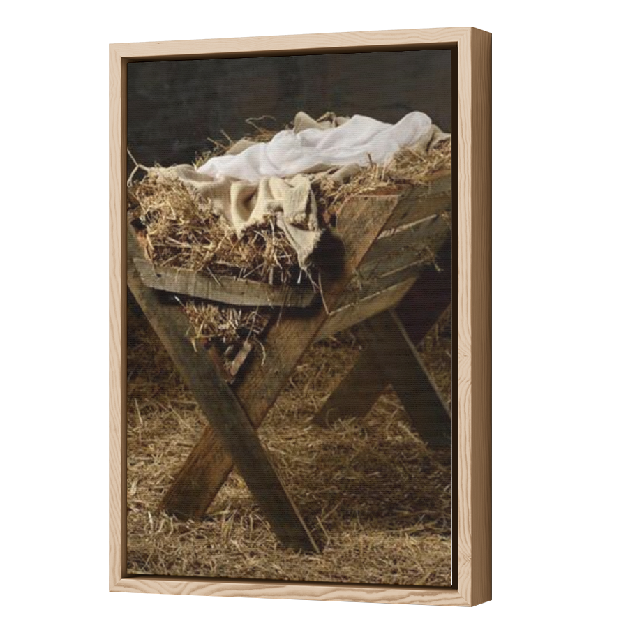 Thumbnail for Canvas - Wood Grain Floating Frame