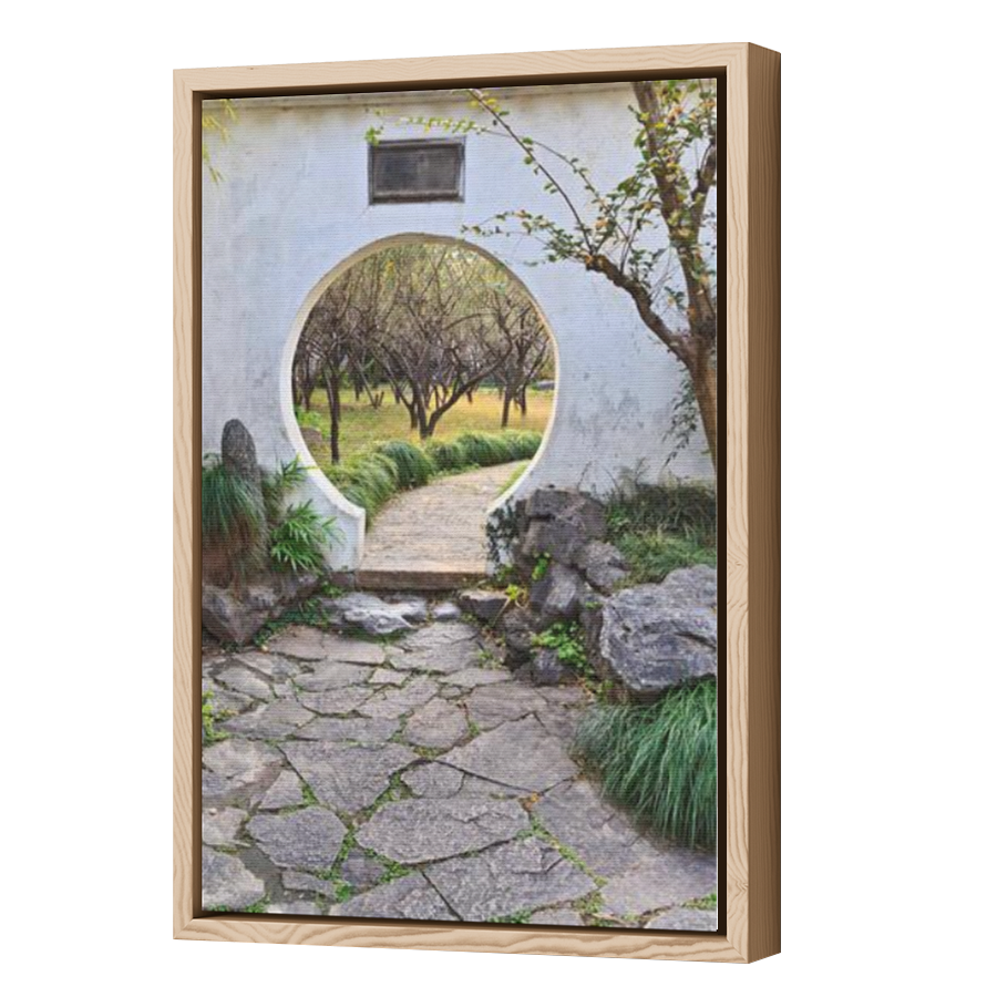 Thumbnail for Canvas - Wood Grain Floating Frame