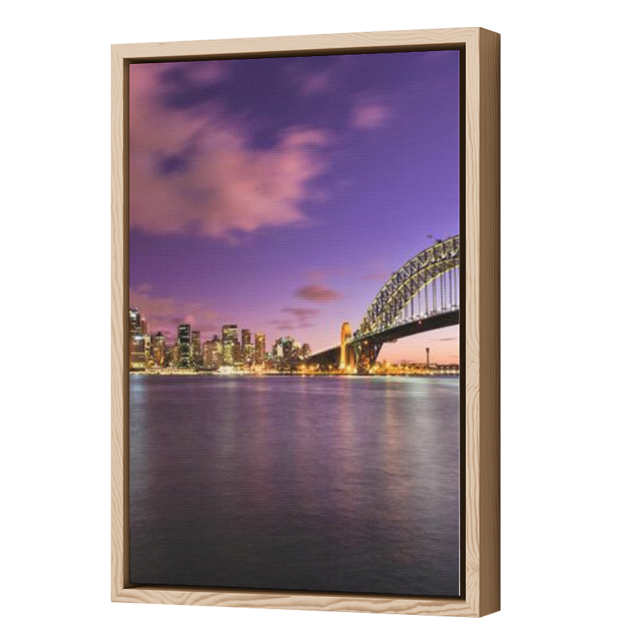 Thumbnail for Canvas - Wood Grain Floating Frame