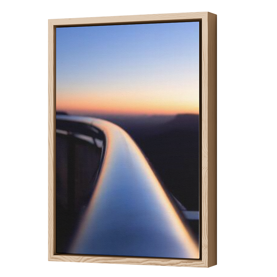 Thumbnail for Canvas - Wood Grain Floating Frame