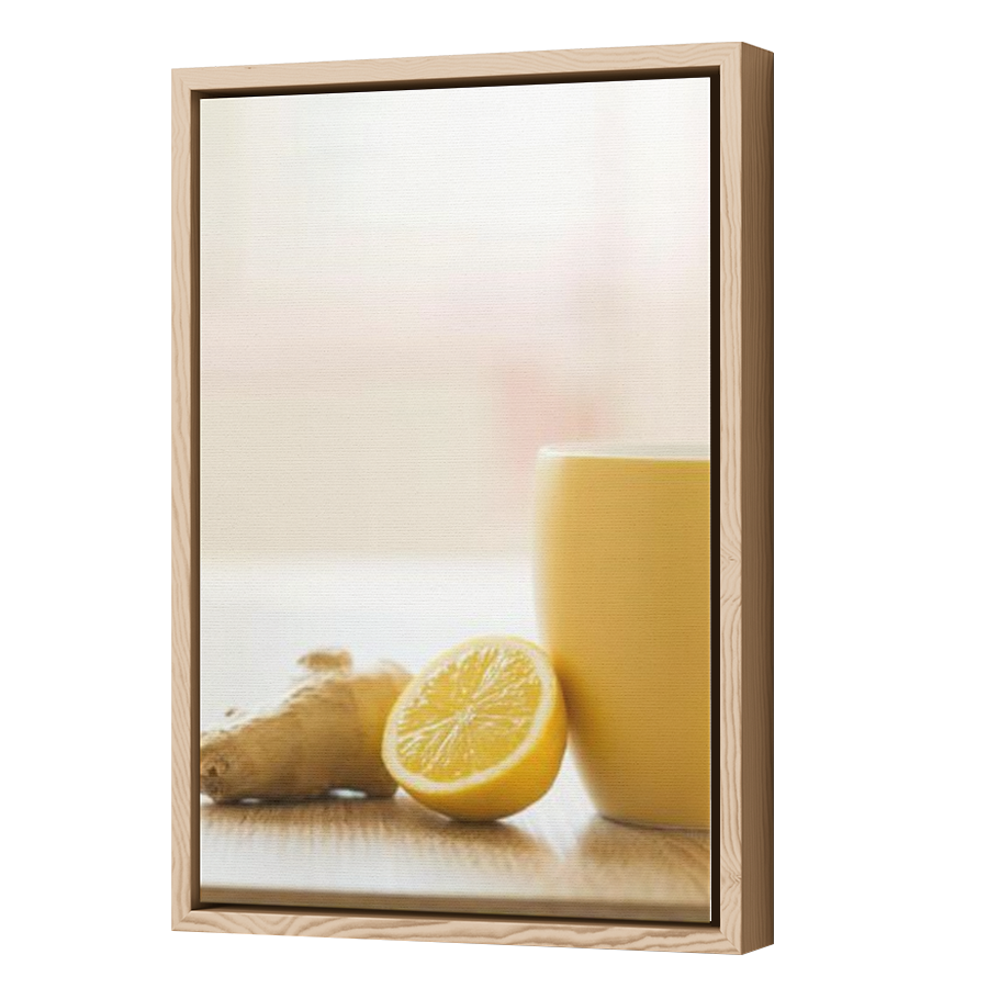 Thumbnail for Canvas - Wood Grain Floating Frame