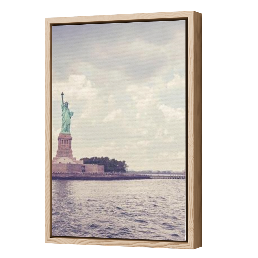 Thumbnail for Canvas - Wood Grain Floating Frame