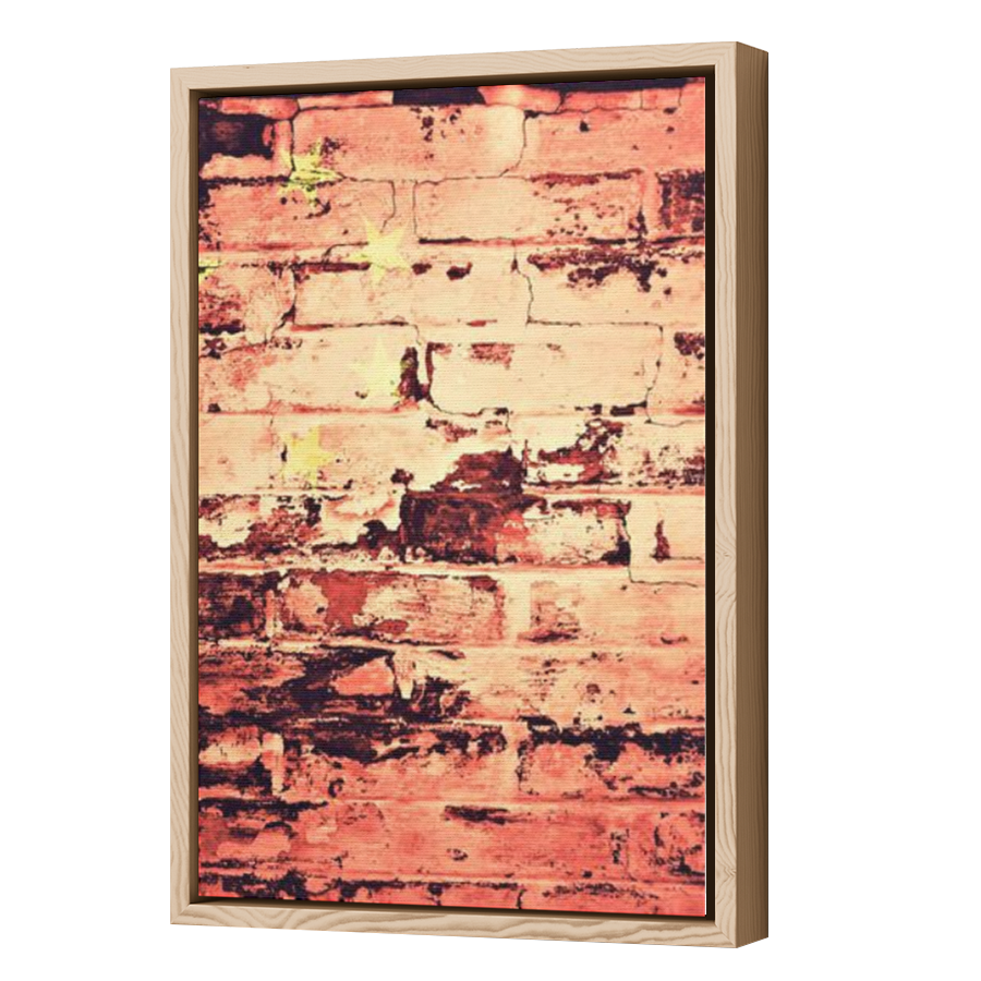 Thumbnail for Canvas - Wood Grain Floating Frame