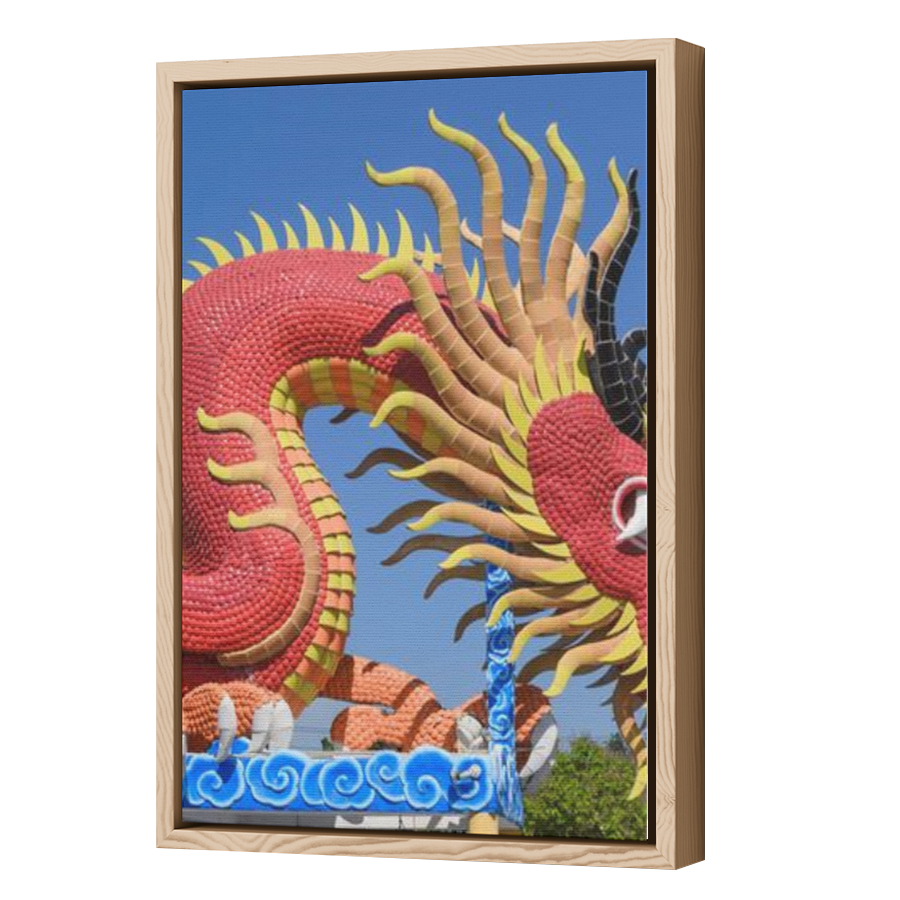 Thumbnail for Canvas - Wood Grain Floating Frame