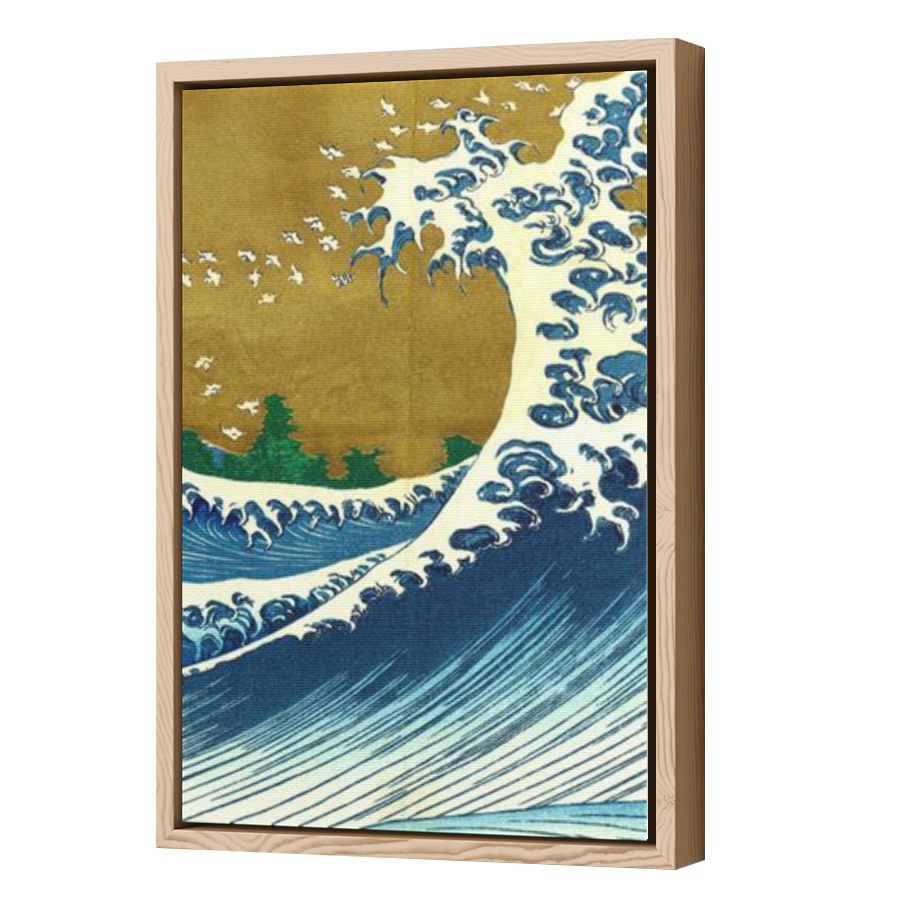 Thumbnail for Canvas - Wood Grain Floating Frame