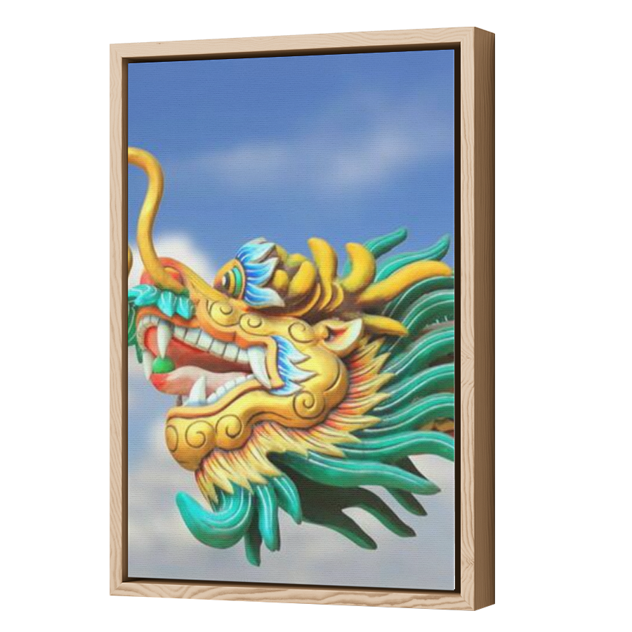 Thumbnail for Canvas - Wood Grain Floating Frame