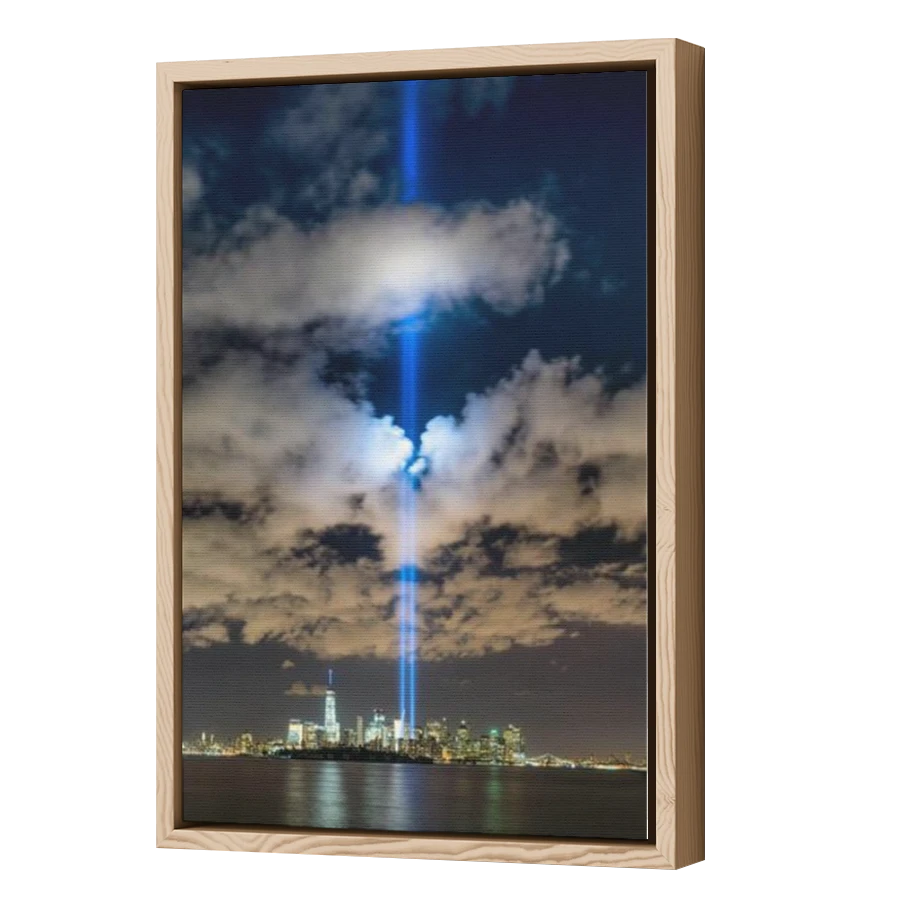 Thumbnail for Canvas - Wood Grain Floating Frame