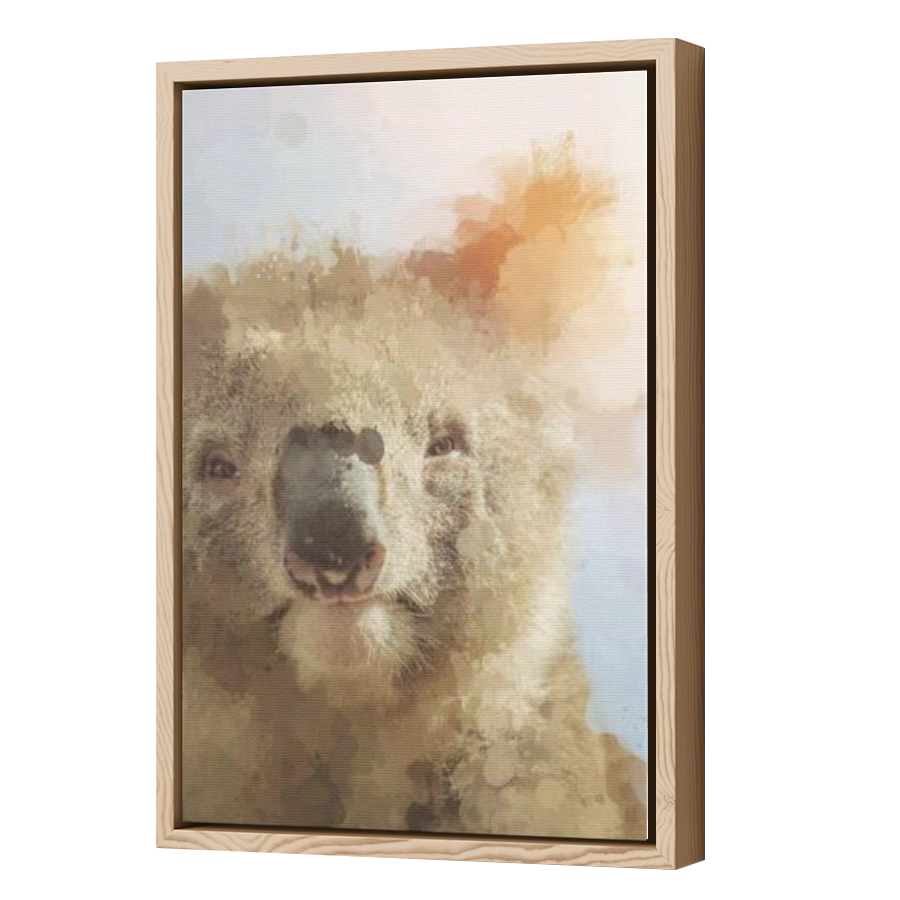Thumbnail for Canvas - Wood Grain Floating Frame