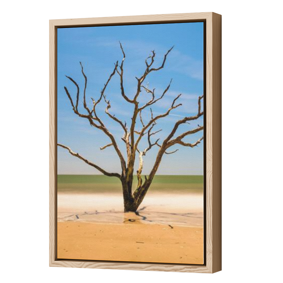 Thumbnail for Canvas - Wood Grain Floating Frame