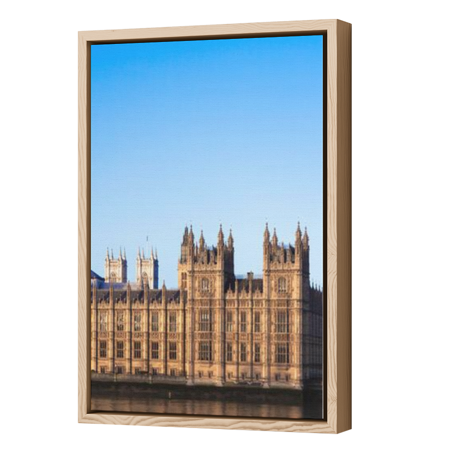 Thumbnail for Canvas - Wood Grain Floating Frame