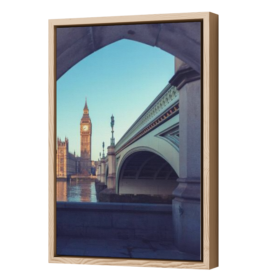 Thumbnail for Canvas - Wood Grain Floating Frame
