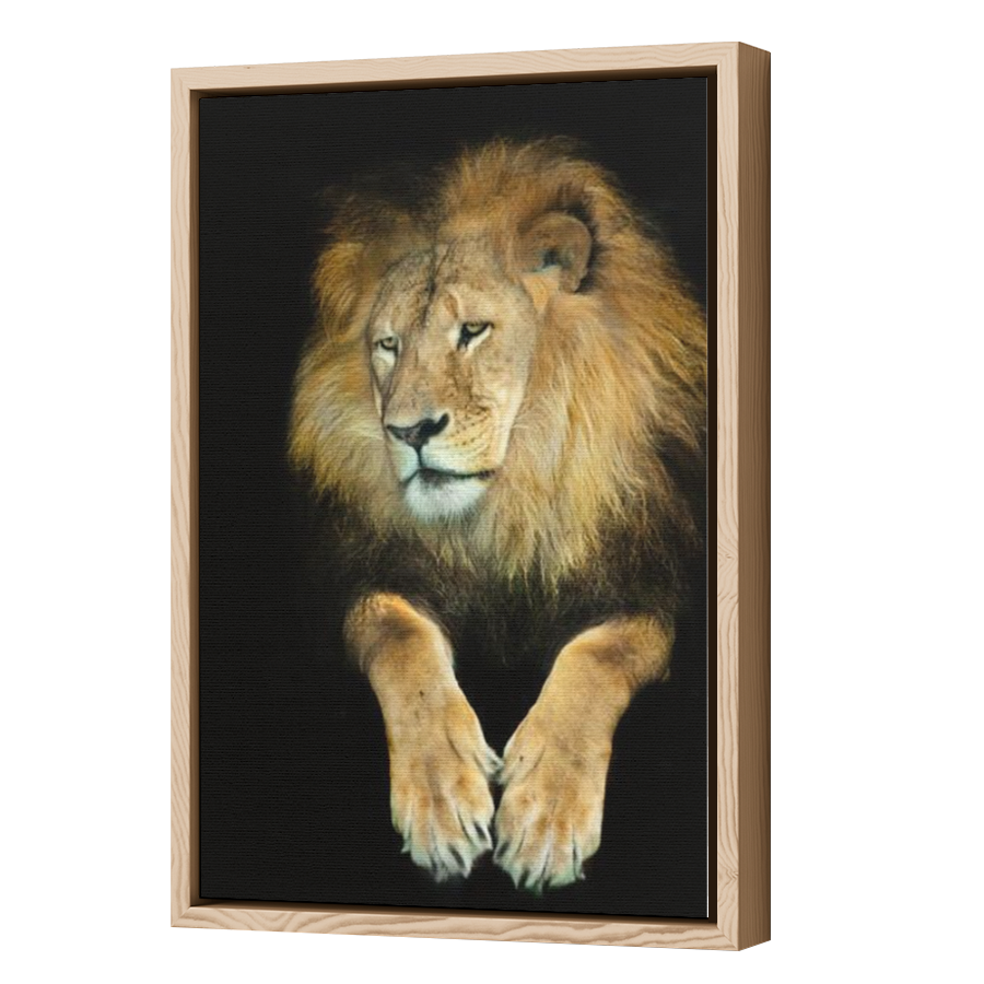 Thumbnail for Canvas - Wood Grain Floating Frame