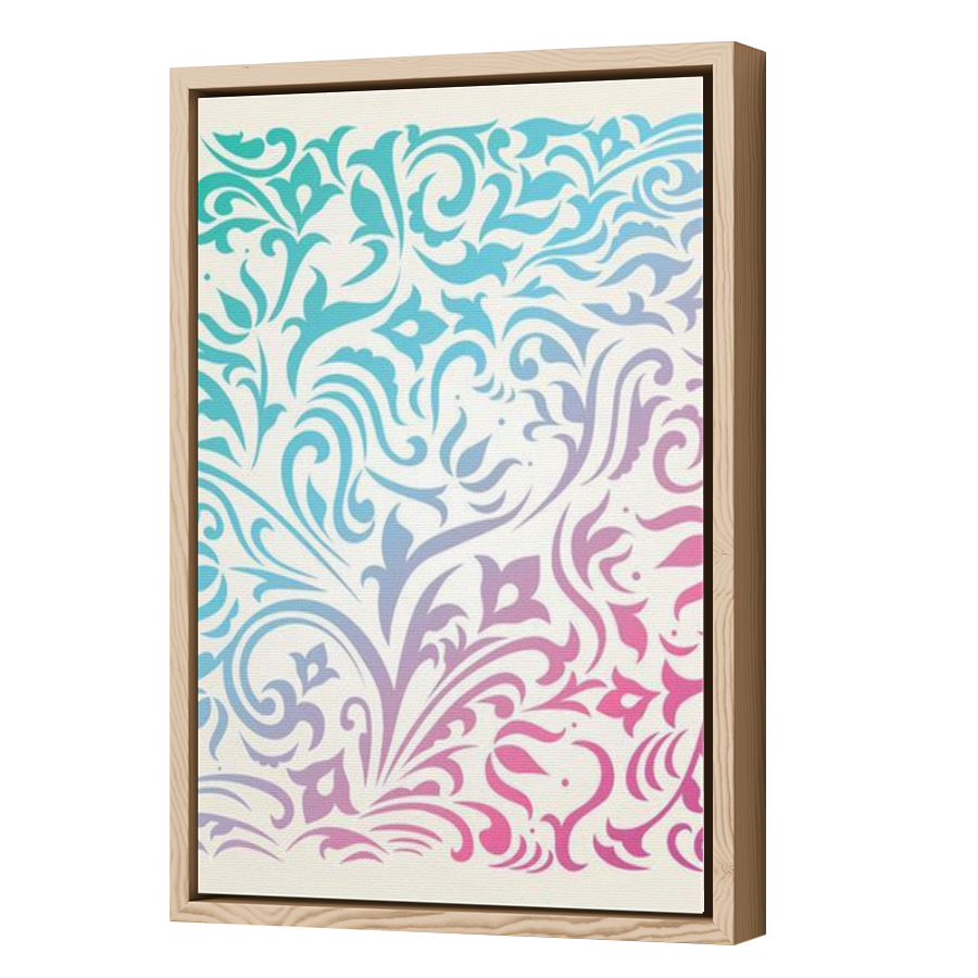 Thumbnail for Canvas - Wood Grain Floating Frame