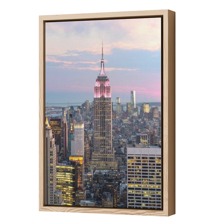 Thumbnail for Canvas - Wood Grain Floating Frame