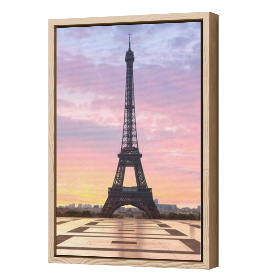 Thumbnail for Canvas - Wood Grain Floating Frame