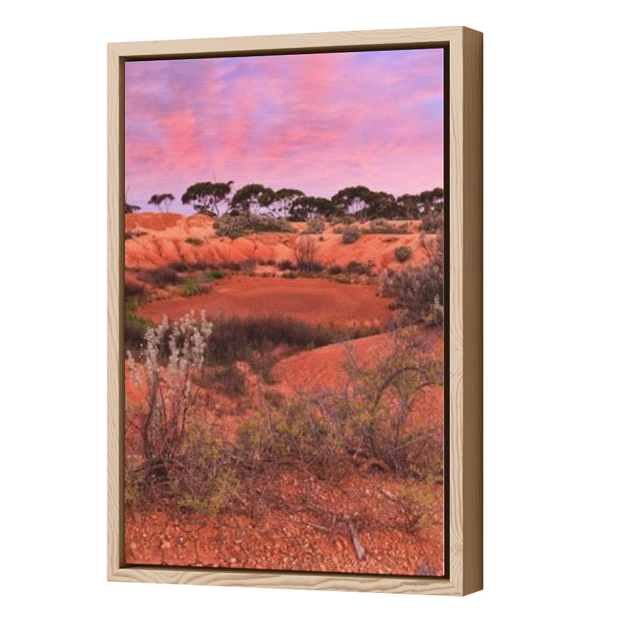 Thumbnail for Canvas - Wood Grain Floating Frame