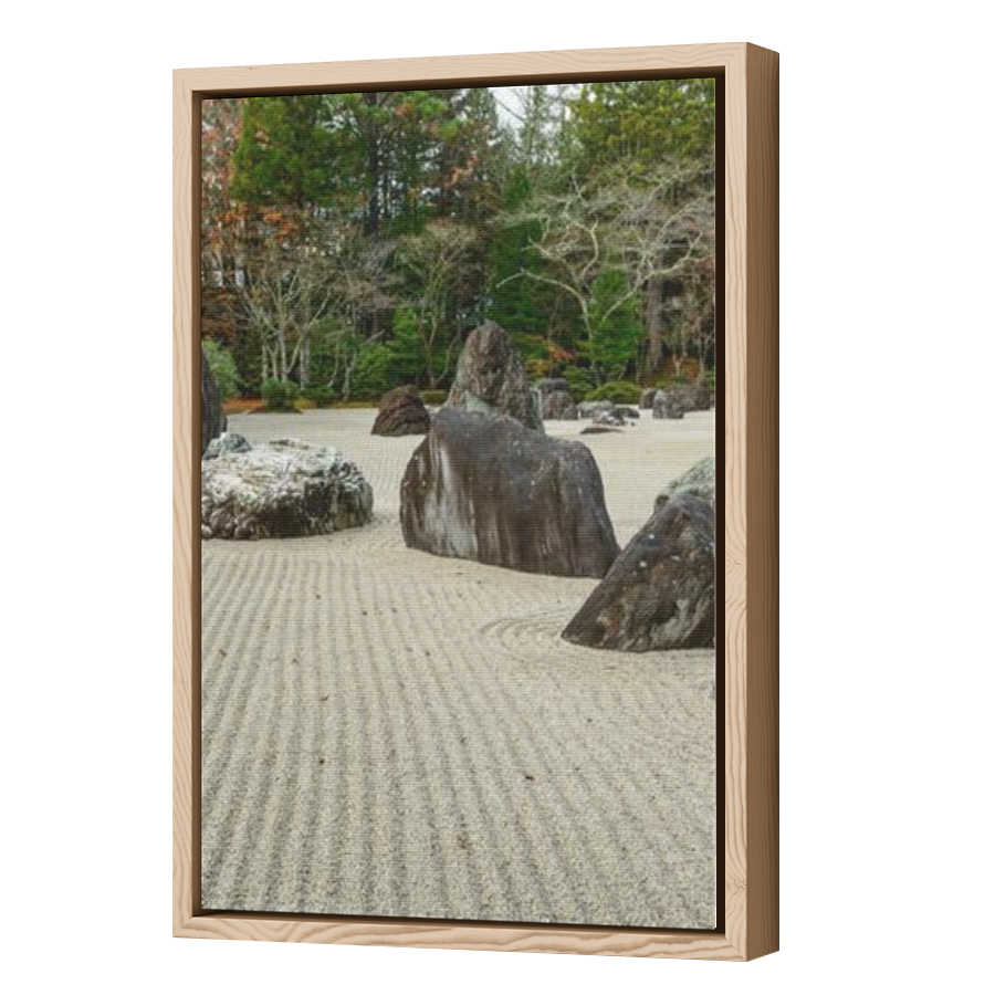 Thumbnail for Canvas - Wood Grain Floating Frame
