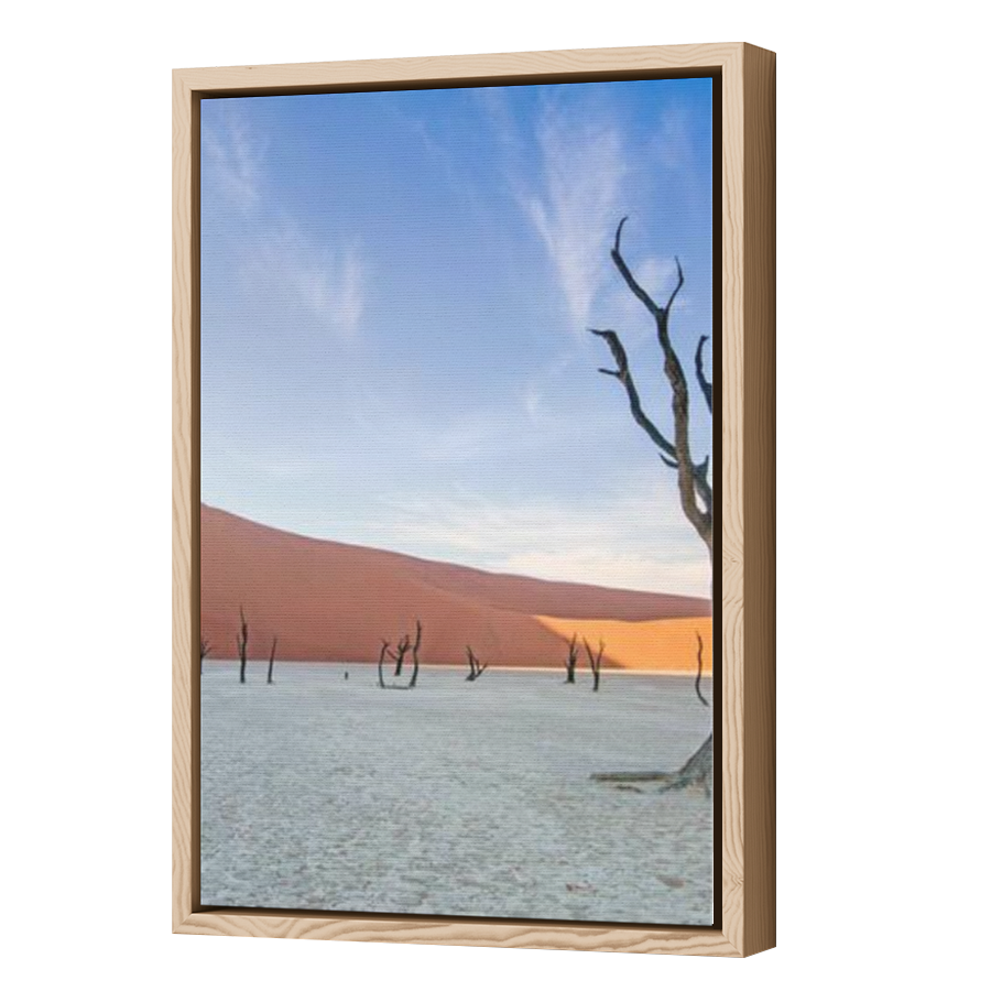Thumbnail for Canvas - Wood Grain Floating Frame