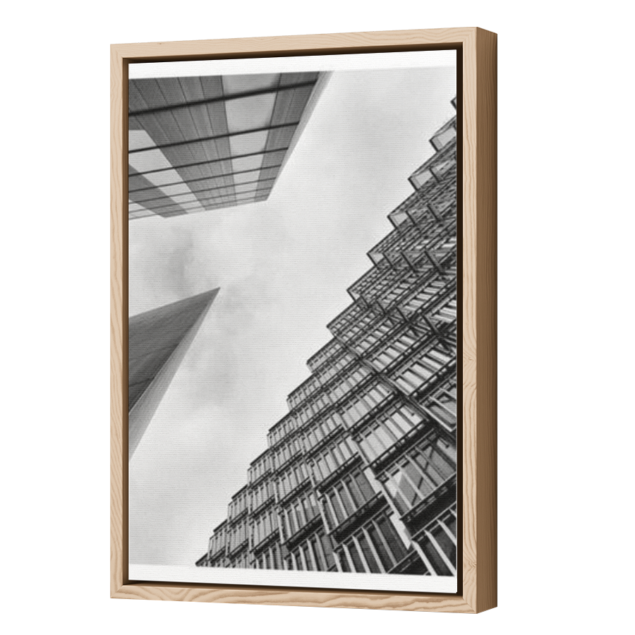 Thumbnail for Canvas - Wood Grain Floating Frame