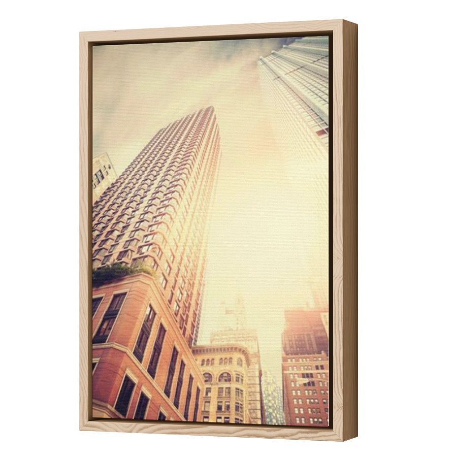 Thumbnail for Canvas - Wood Grain Floating Frame