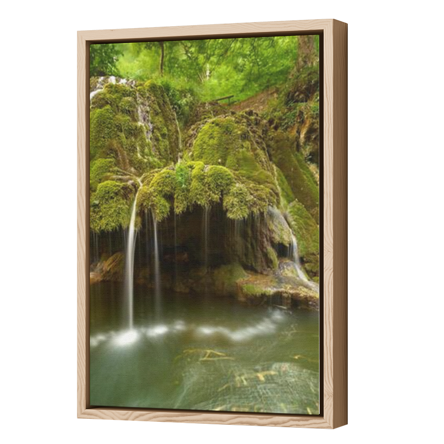 Thumbnail for Canvas - Wood Grain Floating Frame