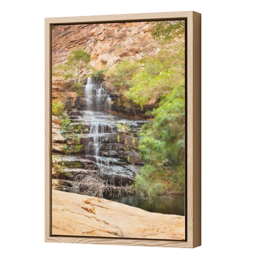 Thumbnail for Canvas - Wood Grain Floating Frame